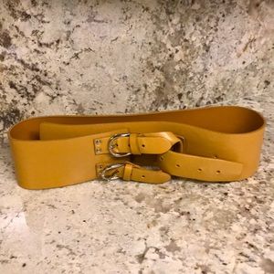 1980s faux leather belt